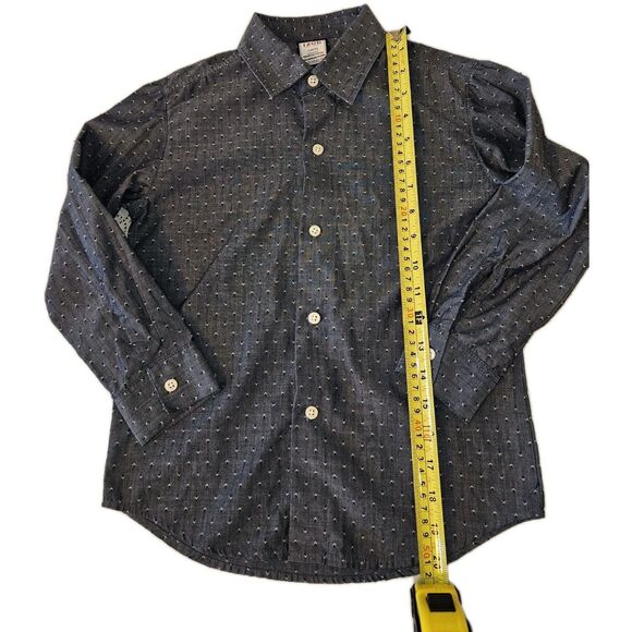 Izod Boys Blue Green Small (6/7) Oxford Button Down Collared Long Sleeve Shirt - Picture 3 of 4
